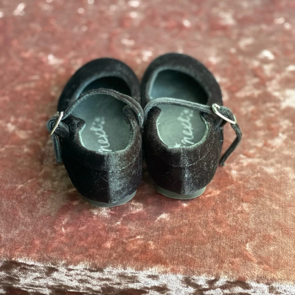 Next velvet baby shoes sz 4